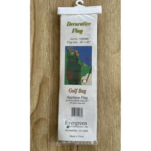Evergreen Enterprises GOLF BAG Applique Decorative Flag Dad Father 28" x 40" - Picture 2 of 3